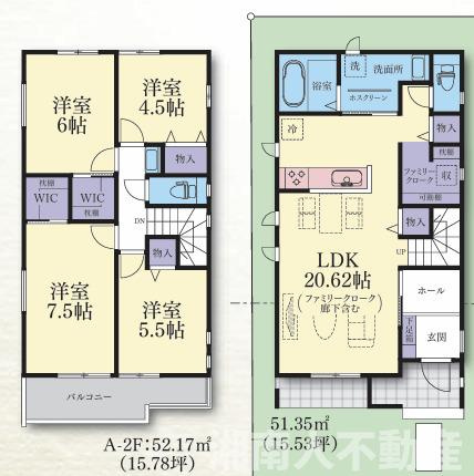 藤沢市辻堂元町５丁目５３１０－１新築戸建ての間取り