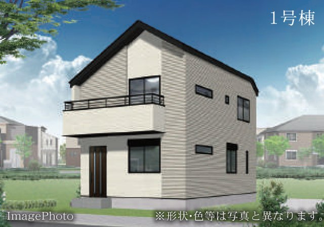 横浜市旭区白根6丁目 新築戸建て【仲介手数料無料】カースペース2台の外観パース
