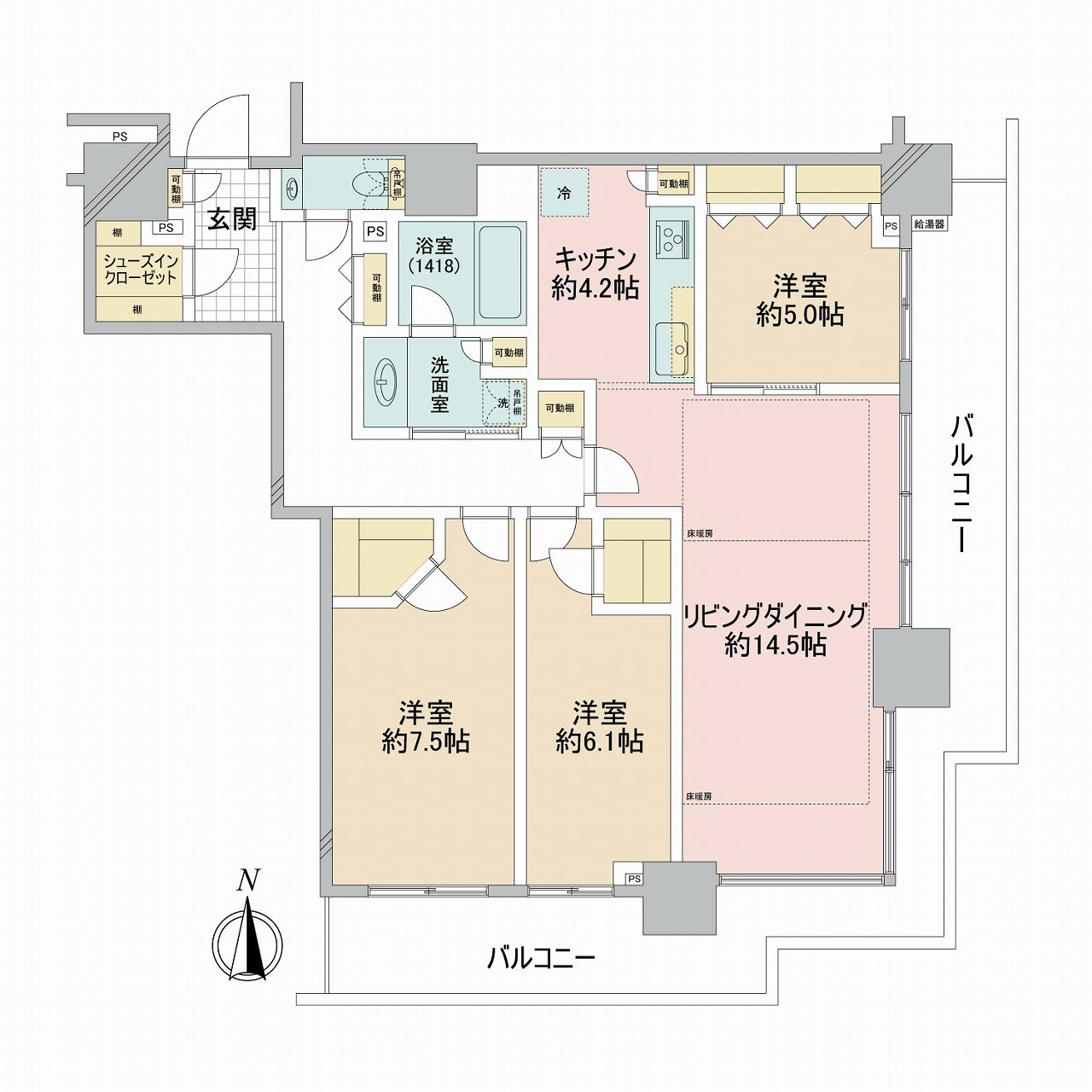 ベイクレストタワーの間取り
