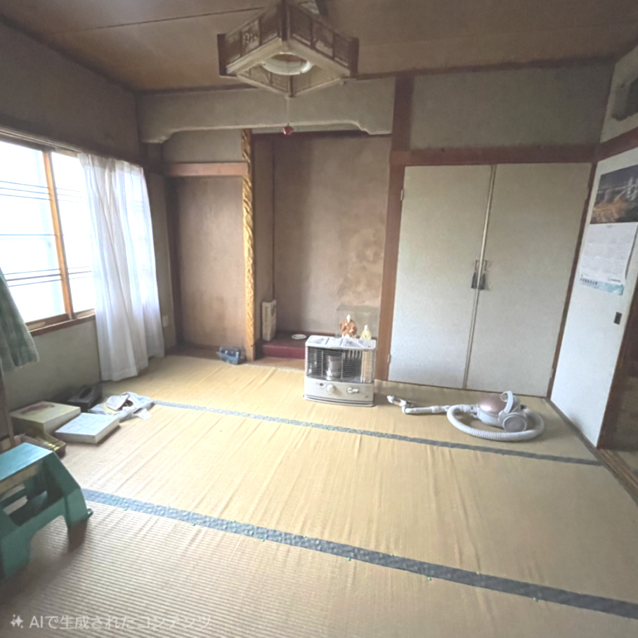 登別市新川町3丁目2-3　中古平屋戸建の和室|※AI加工済み。一部家具を消す加工を行っています。