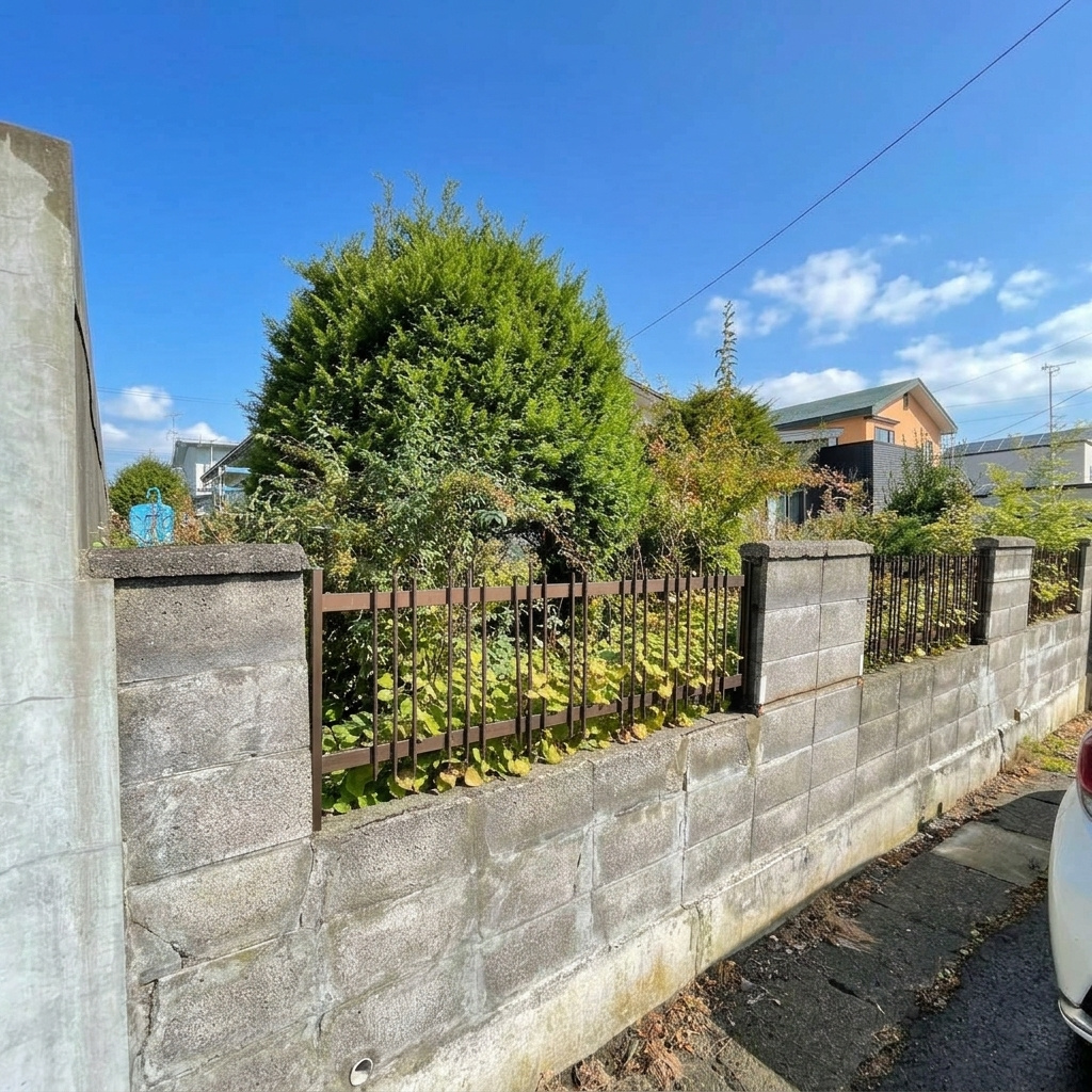 登別市新川町3丁目2-3　中古平屋戸建の前面道路含む現地写真