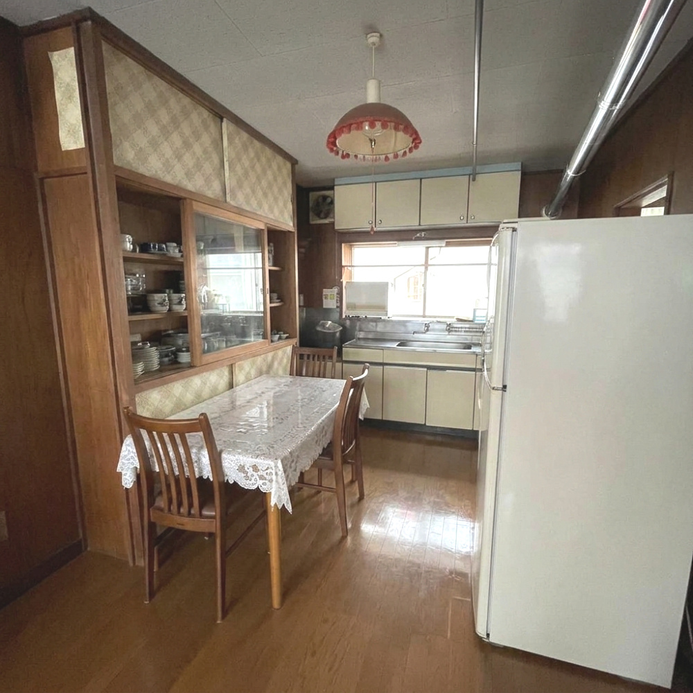 登別市新川町3丁目2-3　中古平屋戸建のキッチン|※AI加工済み。一部家具を消す加工を行っています。