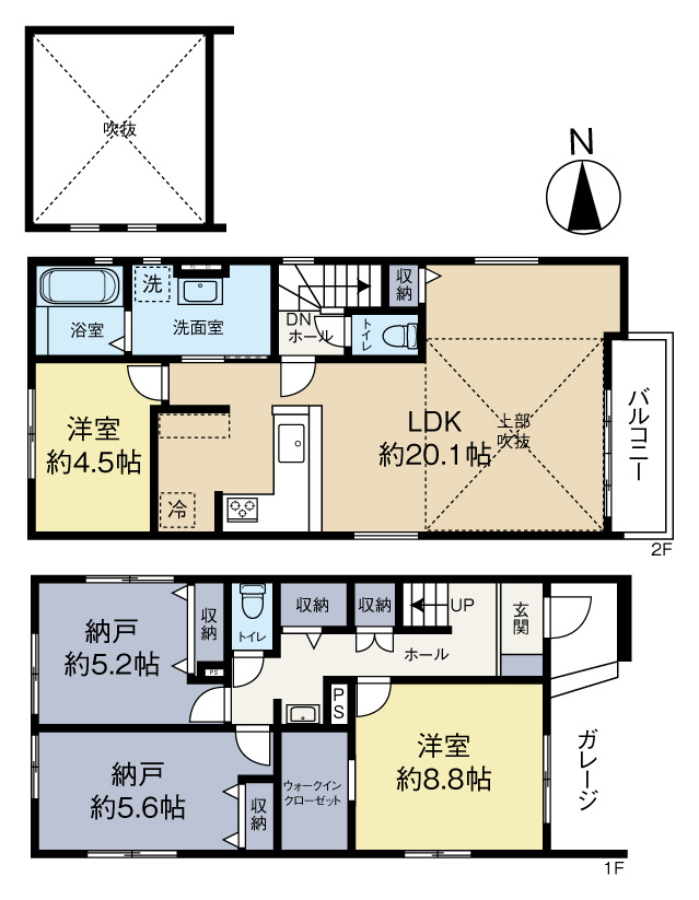 KEIAI GRACE　若林区大和町1期の間取り
