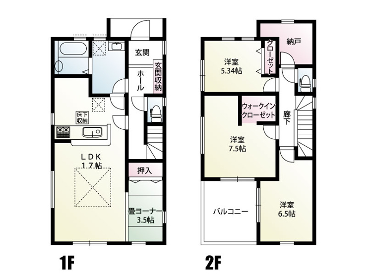 久喜市吉羽3丁目第5　7号棟　間取図