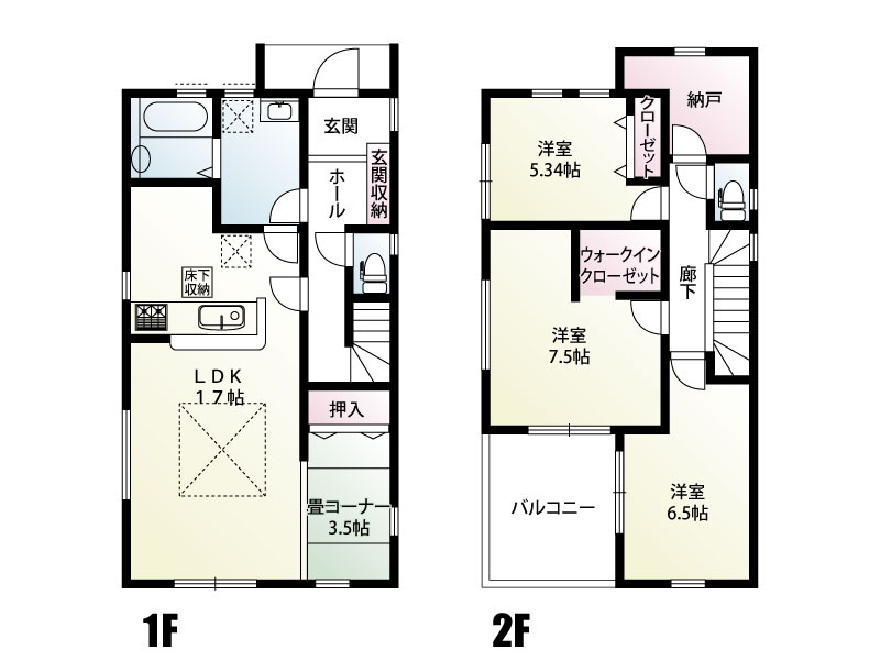 久喜市吉羽3丁目第5　7号棟　間取図