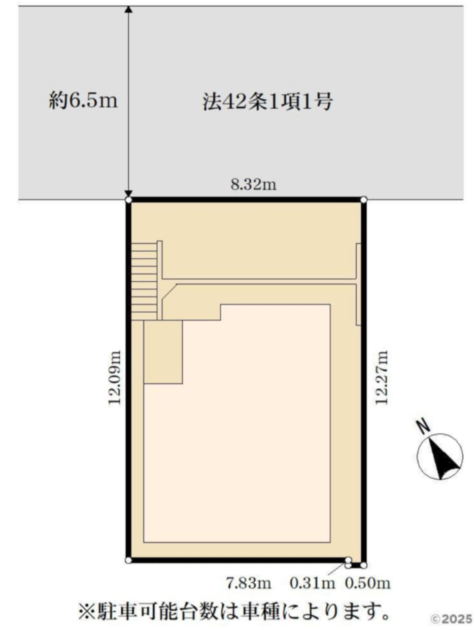 横浜市鶴見区獅子ケ谷1丁目　中古戸建【仲介手数料無料】の区画図
