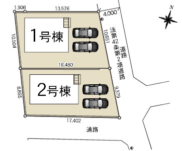 宇都宮市上戸祭町の新築一戸建の区画図|「初めまして！」が集まる分譲地。たくさんの子供たちが年齢を問わずに、仲良く一緒に成長できるのは分譲地の特徴ですね。