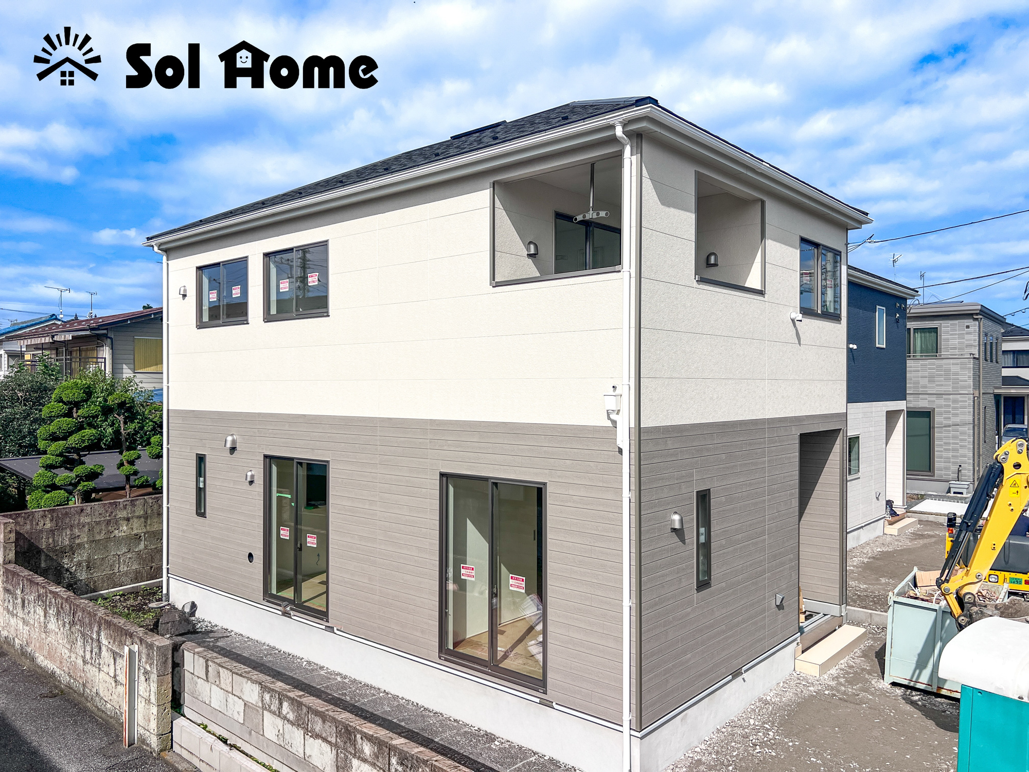 宇都宮市上戸祭町の新築一戸建の外観|◆本日のご案内も大歓迎です♪◆ 図面や写真では分からない部分を不動産のプロが丁寧にご説明いたします！！ 年中無休のソルホームはいつでもお問い合わせをお待ちしております♪