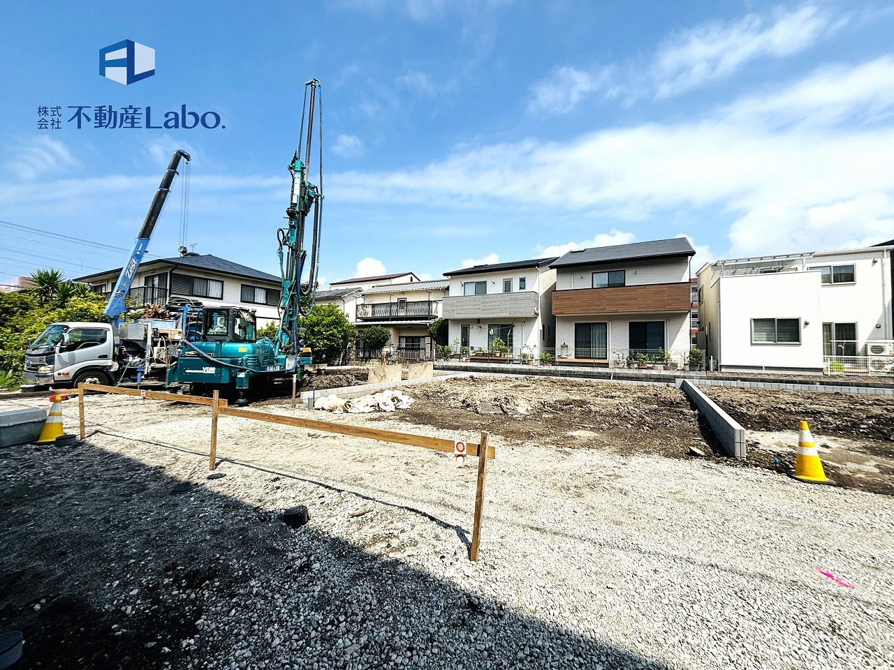 クレイドルガーデン　沼津市沼北町第4　全4棟の外観|●3号棟外観●
向かって正面に玄関南向きです♪
駐車は3・4号棟とも3列並列可能♪嬉しい広さです♪