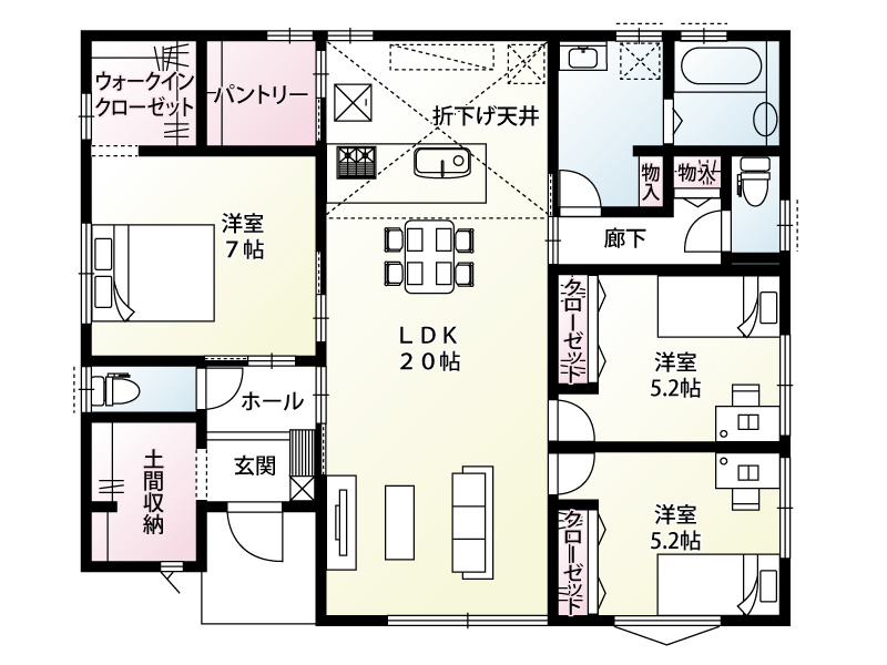 【８号棟：間取り図】