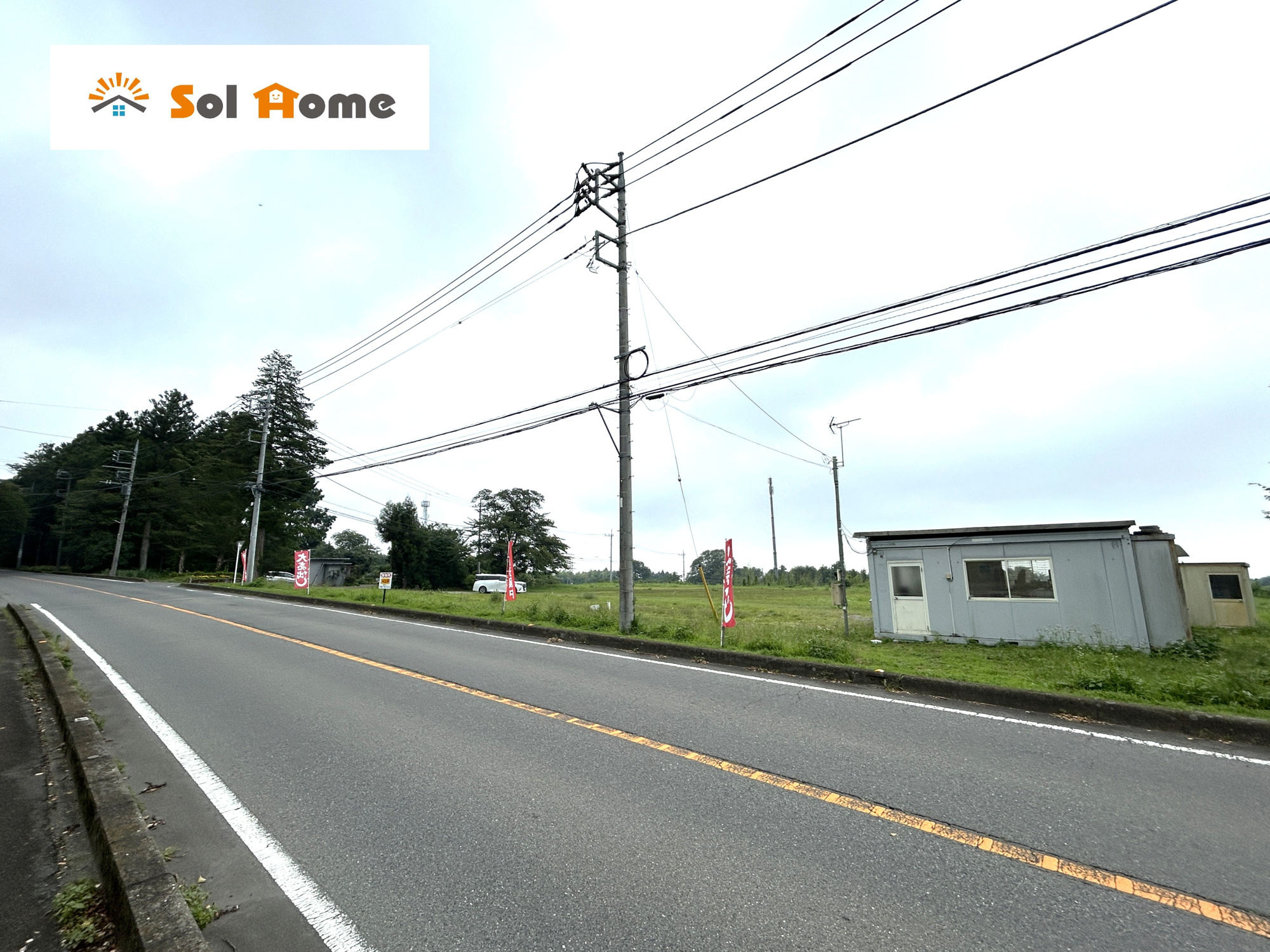 前橋市鼻毛石町の売地の前面道路含む現地写真|建築条件無！お好きなハウスメーカーにて建築可能！