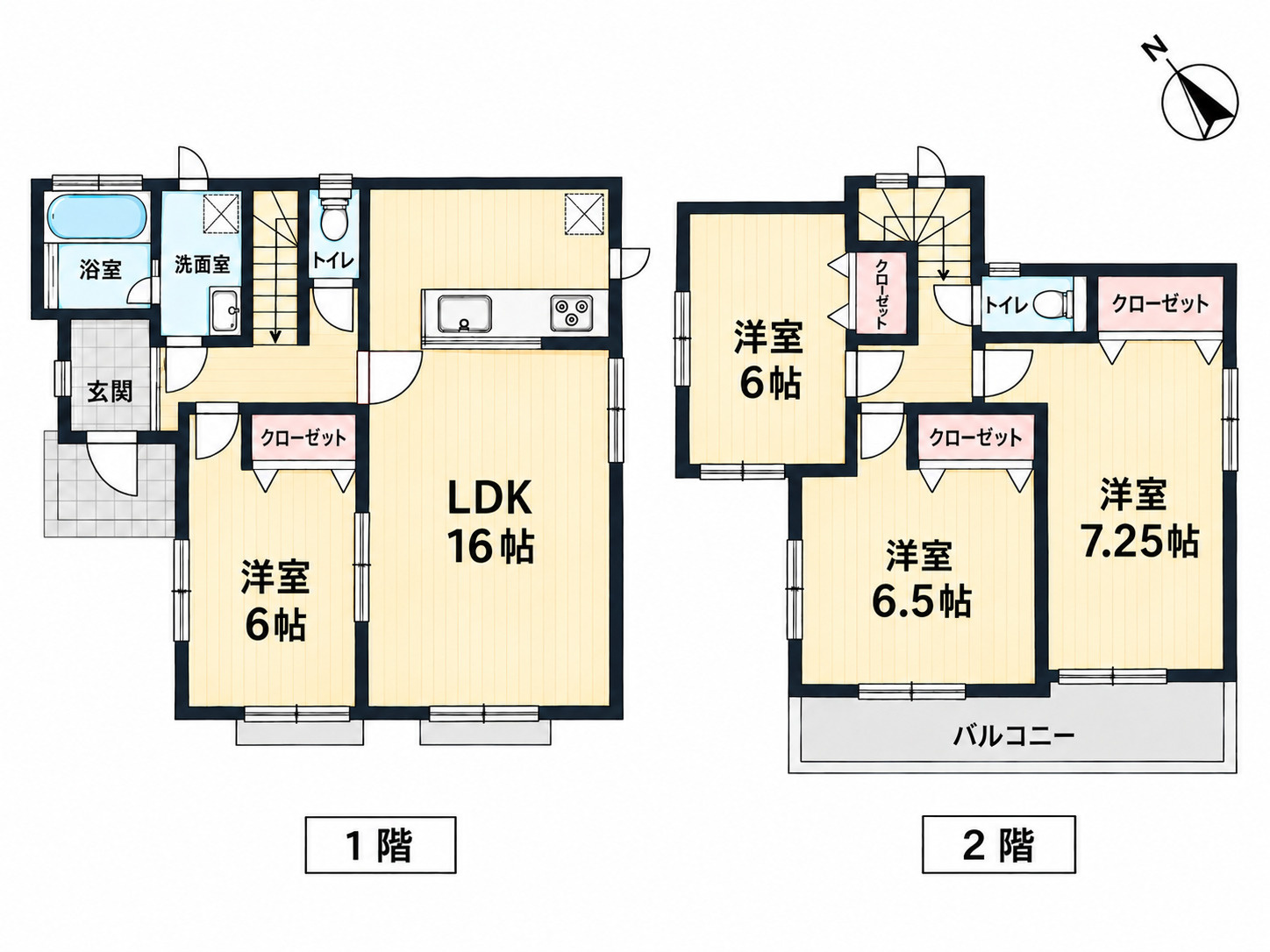 さいたま市西区土屋　中古住宅の間取り