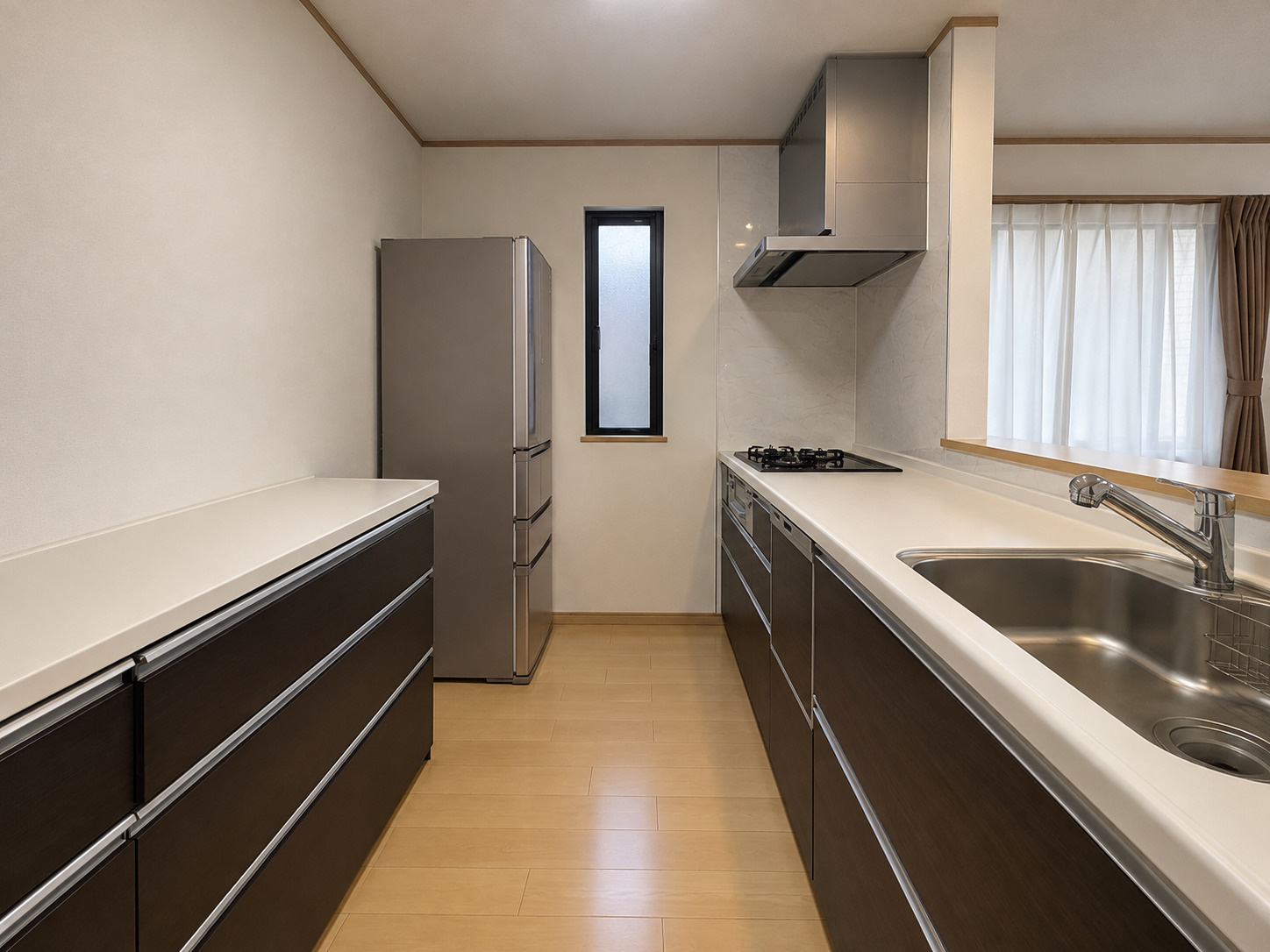さいたま市西区土屋　中古住宅のキッチン|※一部CG加工にて室内の家具・生活用品等を一部消去しております。