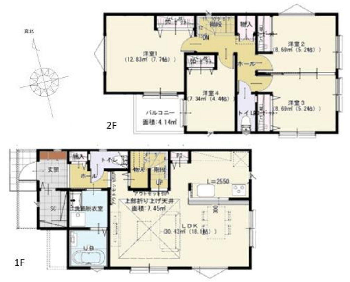 横浜市旭区上川井町 新築戸建て【仲介手数料無料】の間取り