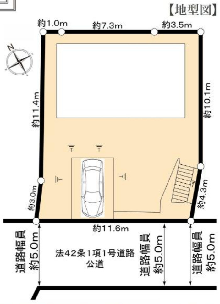 横浜市青葉区大場町 新築戸建て【仲介手数料無料】の区画図