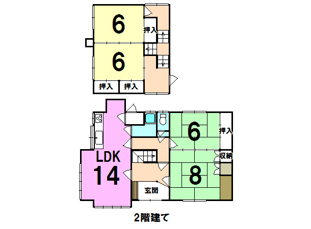 洞爺湖町栄町60-6　収益戸建２戸の間取り