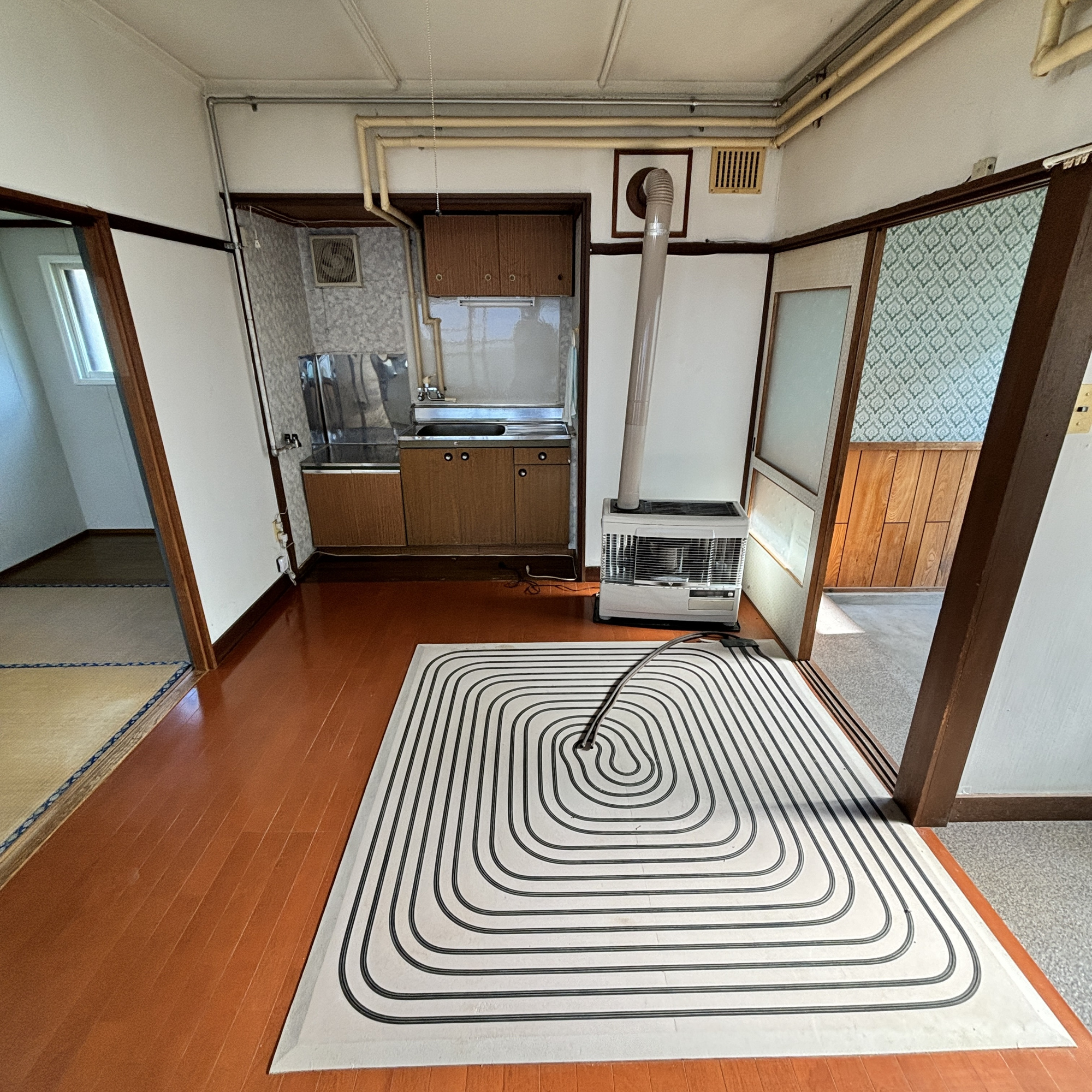 洞爺湖町栄町60-6　収益戸建２戸の居間・リビング|平屋建1LDKのリビングです