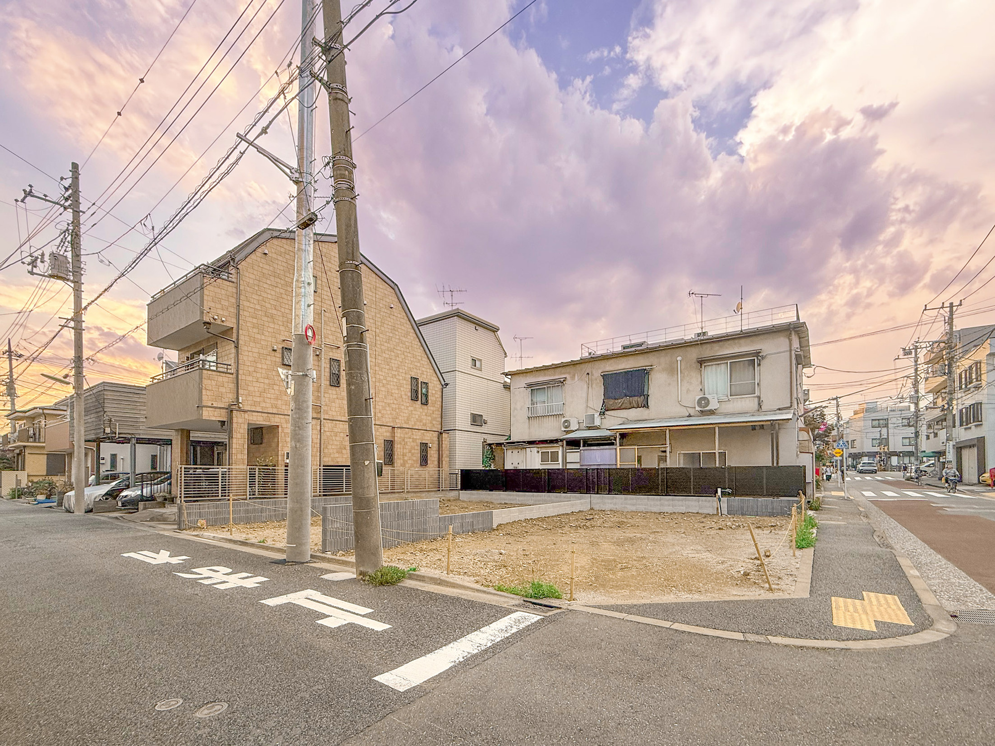 新築分譲［ミラクラス緑が丘］の前面道路含む現地写真|現地写真（2026年7月末撮影）
