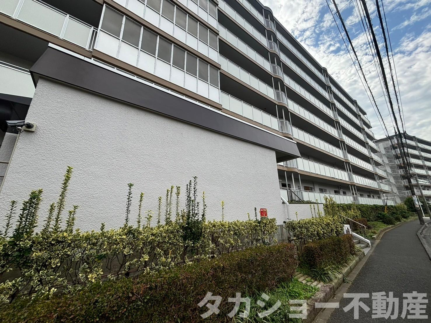 稲毛パークハウスE棟の外観|外観もきれいです