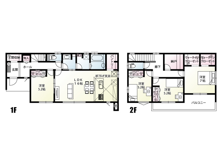 【１号棟：間取り図】