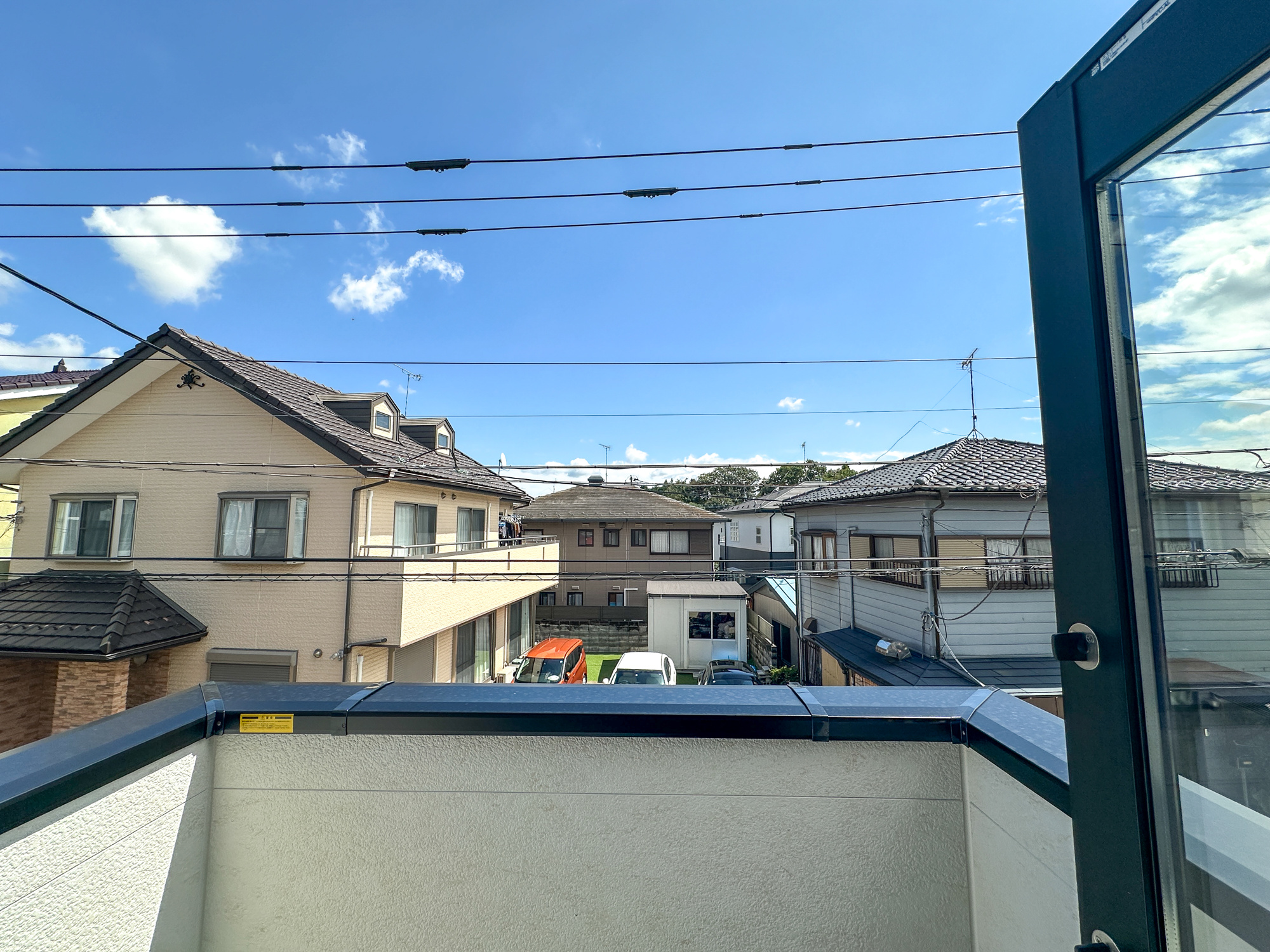 宇都宮市石井町７期　新築住宅全２棟の展望|隣地との距離が確保されているので開放感のある眺望♪