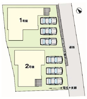 宇都宮市石井町７期　新築住宅全２棟の区画図|「初めまして！」が集まる分譲地。たくさんの子供たちが年齢を問わずに、仲良く一緒に成長できるのは分譲地の特徴ですね。