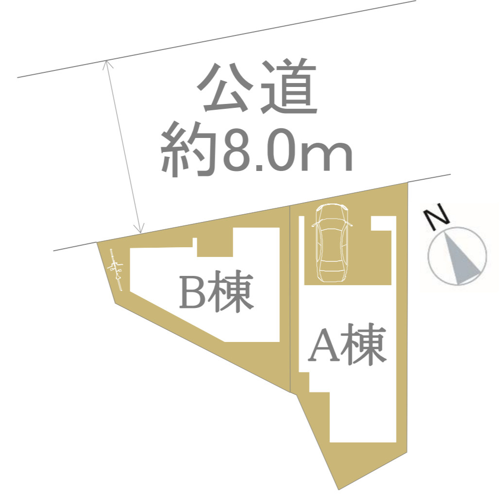 横浜市南区三春台 新築戸建て【仲介手数料無料】の区画図