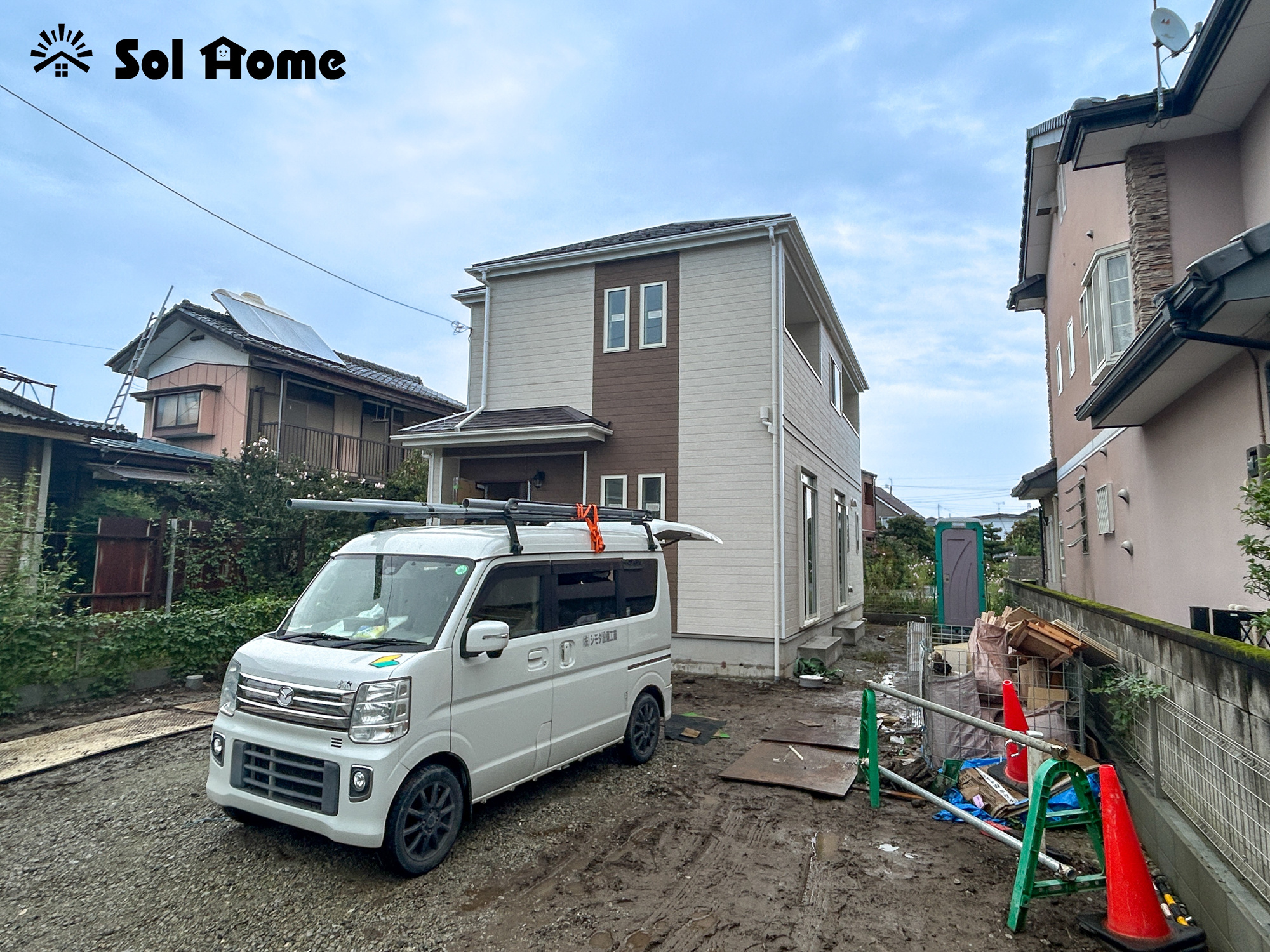 高崎市小八木町　新築住宅全1棟の外観|◆本日のご案内も大歓迎です♪◆ 図面や写真では分からない部分を不動産のプロが丁寧にご説明いたします！！ 年中無休のソルホームはいつでもお問い合わせをお待ちしております♪