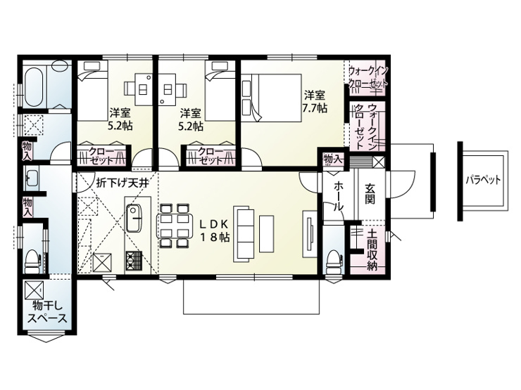 【２号棟：間取り図】