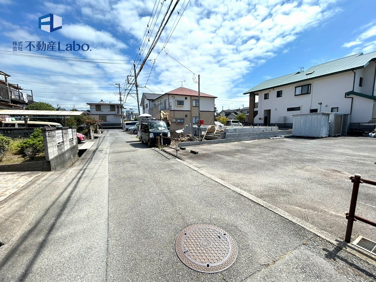 クレイドルガーデン　富士市中丸第11　全1棟の前面道路含む現地写真