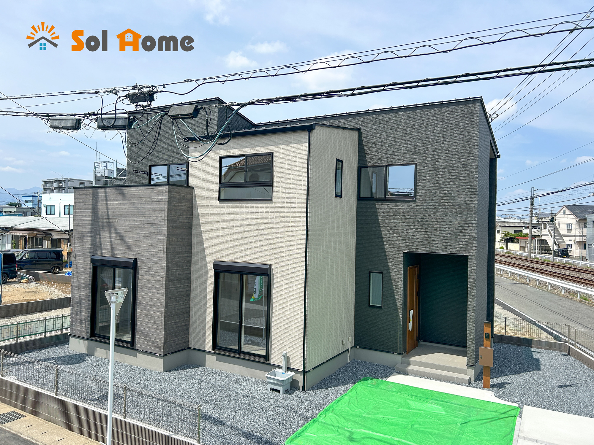 前橋市大友町第5期　新築住宅全1棟の外観|◆本日のご案内も大歓迎です♪◆ 図面や写真では分からない部分を不動産のプロが丁寧にご説明いたします！！ソルホームはいつでもお問い合わせをお待ちしております♪