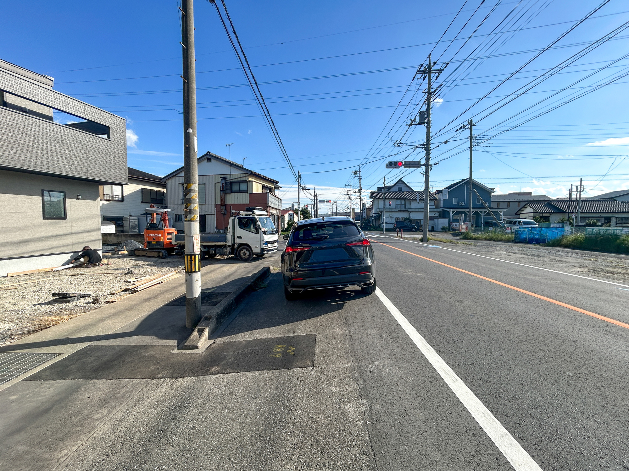 前橋市朝日が丘町1期　新築住宅全1棟の前面道路含む現地写真|閑静な住宅地で子育て家族にピッタリ。毎日のお散歩も快適な緑に恵まれたエリアで、自然に包まれた穏やかな暮らしを実現するための、ゆとりある住環境が整っています。

