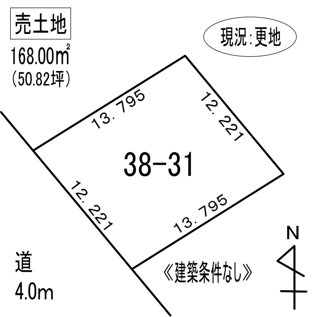白老郡白老町東町5丁目38-31　土地の外観