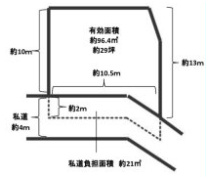 東大阪市東石切町5-3-12の土地図