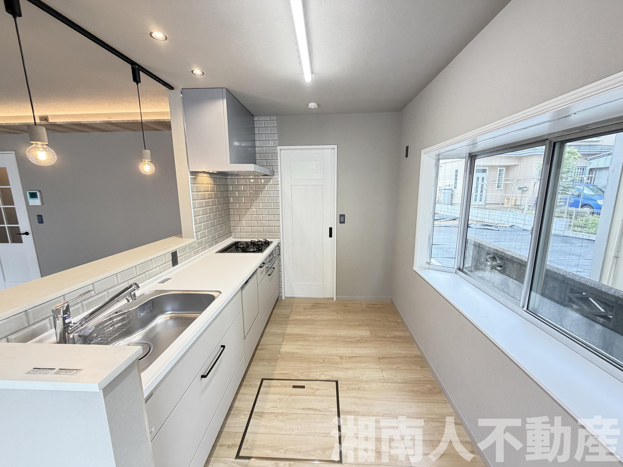 藤沢市用田２２００－３戸建てのキッチン|コンパクトなキッチンで掃除もラクラク