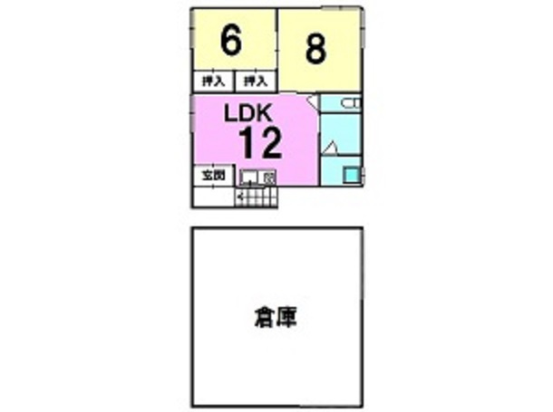 登別市中央町3丁目5-4　中古住宅の間取り