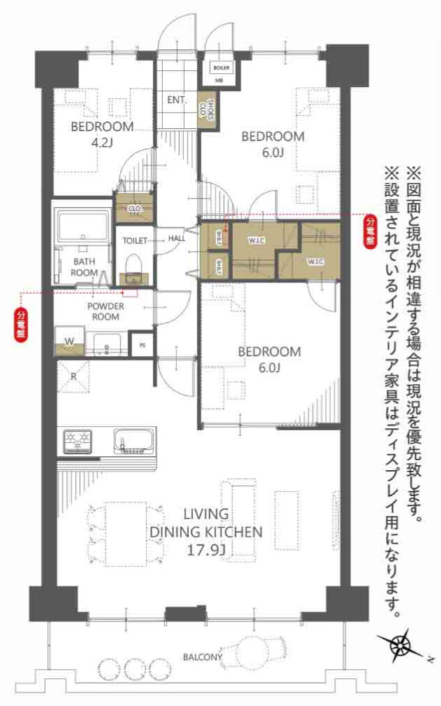 ワコーレロイヤルヒルズ横浜蒔田【仲介手数料無料】の間取り