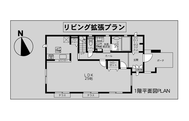 横浜市青葉区奈良町　新築戸建【仲介手数料無料】カースペース2台の間取り
