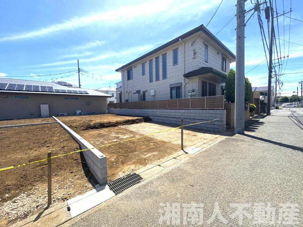 平塚市西八幡1丁目　売地の前面道路含む現地写真|前面道路含む現地写真です