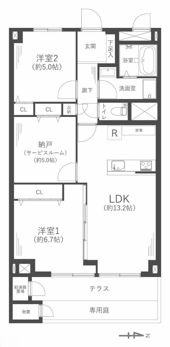 ダイヤシャトー千里の間取り