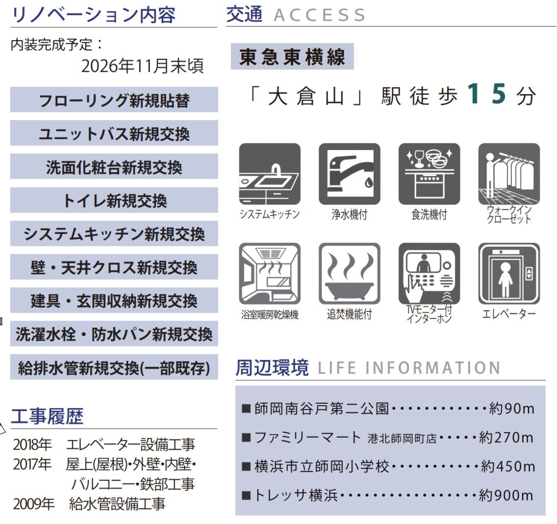 コンドミニアムヴェル大倉山【仲介手数料無料】のその他