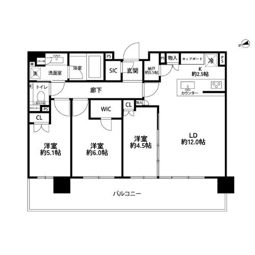シティタワーズ東京ベイ WEST TOWERの間取り