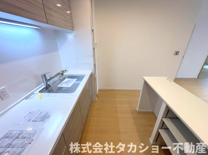 プラザ学園前　第10号棟のキッチン|お料理しやすいキッチンです