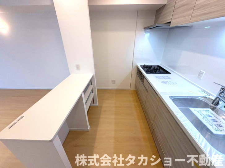 プラザ学園前　第10号棟のキッチン|お料理しやすいキッチンです