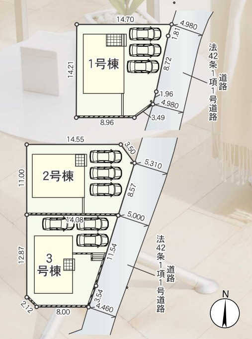 クレイドルガーデン　富士市三ツ沢　第10　　全3棟の間取り|1号棟間取図　敷地面積：182.08㎡　建物面積：98.82㎡