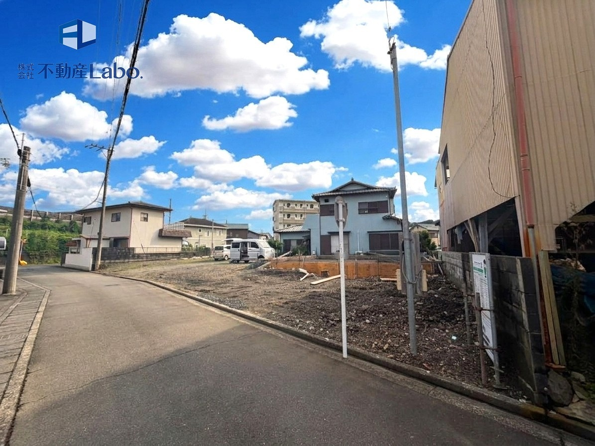 駿河区鎌田12期　全3棟の前面道路含む現地写真