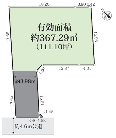 平塚市南金目　売地の土地図