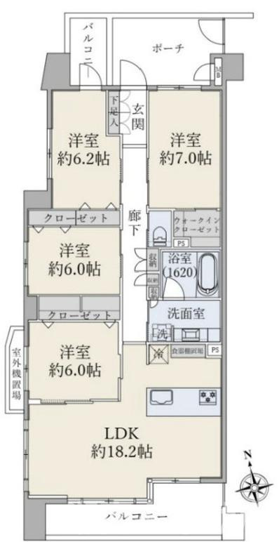 ランドシティ大船ヒルズの間取り