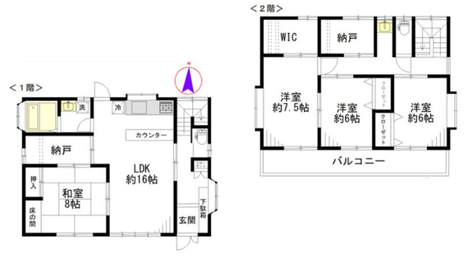 上川上　間取図