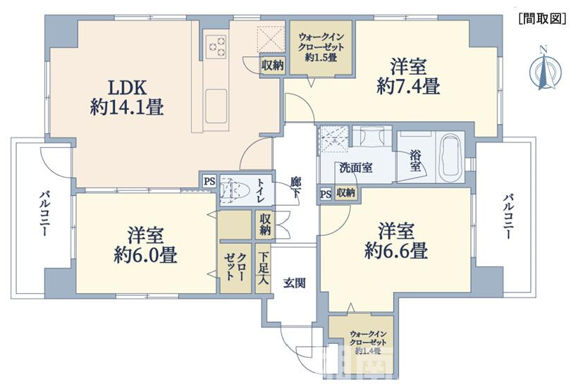 レゾン茅ヶ崎中海岸の間取り